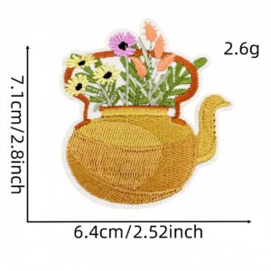 Plant and flower cloth stickers 7#