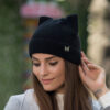 Wholesale Wool Knitted Hat with Cat Ears for Women   Winter Warm Fashion Accessory