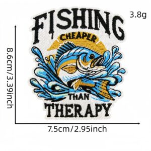 Fishing theme cloth sticker 8 #