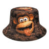 Wholesale Reversible Monkey Print Bucket Hat Trendy Sun Protection for Outdoor Beach Travel Resale Accessory