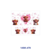 oly-f7e3ed58f33e2e1340172ecd82d965be Wholesale 2/4/8pcs Cute Highland Cow Mini Cup Keychain Sticker