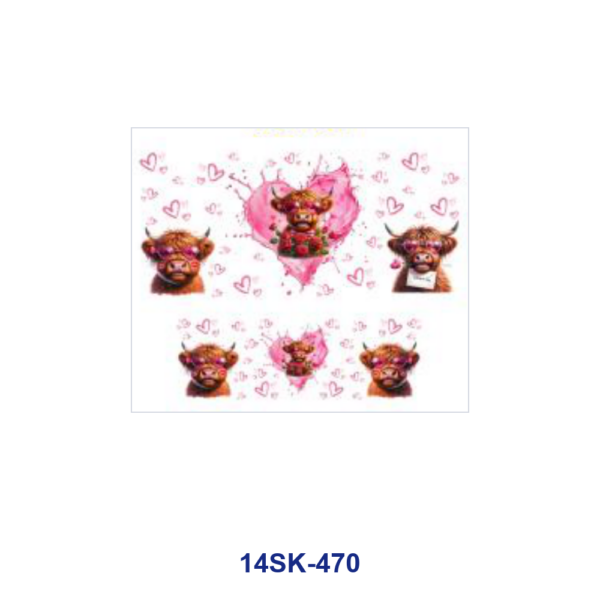 oly-f7e3ed58f33e2e1340172ecd82d965be Wholesale 2/4/8pcs Cute Highland Cow Mini Cup Keychain Sticker