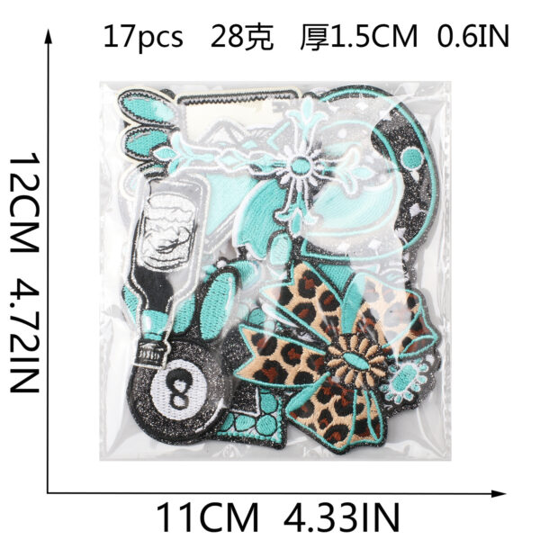 oly-f7f35921eb6e0cf75135764fc314b5e4 Wholesale Western Cowboy Embroidery Patches Polyester Thread Fashion Accessory