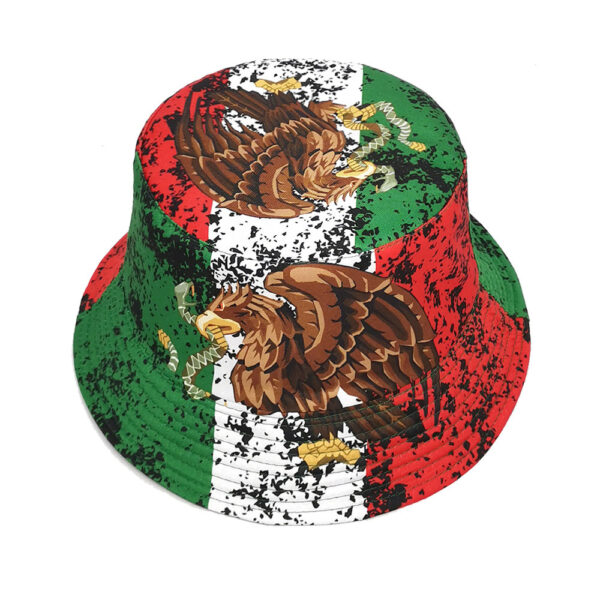 Wholesale Retro Double Sided Eagle Print Fisherman Hat Sun Hat Unisex Fashion Accessory