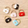 Wholesale 10Pcs Black Zinc Alloy Bag Charm Set DIY Pendants Earrings Keychain Fashion Accessory
