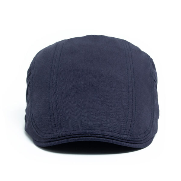 Wholesale Trendy Navy Blue Beret for Men Cotton Summer Hat with Retro Style Fashion Accessory for Resale