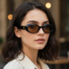 oly-f841dab45b3274850e031c18b2e5e9a0 Wholesale Trendy Ring Design UV400 Sunglasses for Women Outdoor Sun Protection Boutique Resale Gift
