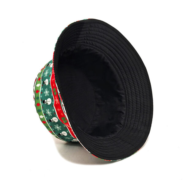 Wholesale Trendy Fisherman Hat with Christmas Snowman Pattern for Everyday Sun Protection