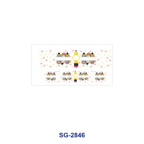 Wholesale 8pcs Teacher School Stationery Mixed Print 3oz Cup Stickers Wrap OLY Exclusive