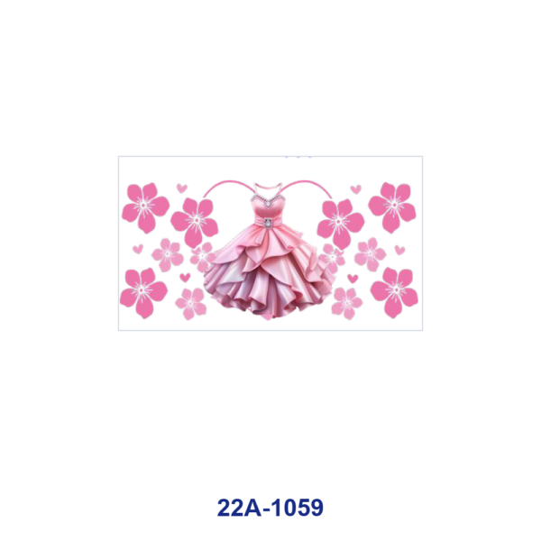oly-f86f696bf933dc1b3ef4339c0a62e7f3 Wholesale 5pcs Sweet Pink Girly High Heel Dress Hat Lipstick Woman Cherry Blossom Bow Sneaker Mixed Decor Prints 16oz Cup UV DTF Wraps