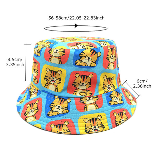 oly-f8753f07bf752b05373eb4cc87133a2c Wholesale Trendy Reversible Tiger Bucket Hat Sun Protection Casual Outdoor Hat for Resale