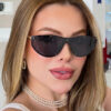 oly-f89081b17f9a3ccb3a723d7e7cf5098a Wholesale Chic Punk Oversized Sunglasses UV400 Black Frame Gray Lens Fashion Accessory