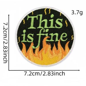 Flame cloth patch 3#
