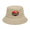 Wholesale Trendy Sunrise Print Fisherman Hat Unisex Sun Protection Outdoor Dome Hat Short Brim Black Resale Accessory