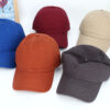 Wholesale Cotton Fashion Baseball Cap Soft Top Curved Brim Sun Protection Windproof Unisex Hat for Outdoor