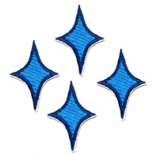 Dark blue star 4 pack