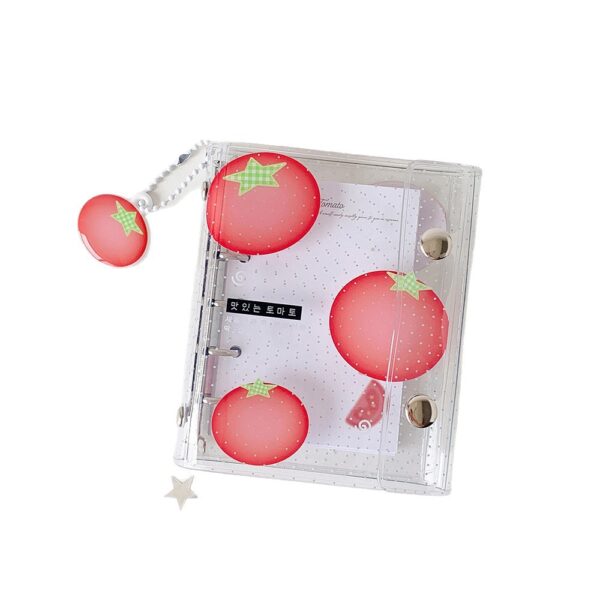 oly-f8cd34075ff68226fd660d2f6ee206a4 Wholesale Literary Style Strawberry Pattern PVC Loose Leaf Notebook for Student DIY Journaling