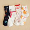 Wholesale Party Cartoon Christmas Socks Elk Pattern Mid Calf Unisex Winter Resale