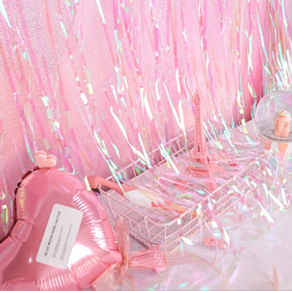 oly-f8d069e1705731089d25d32a3d5f5c68 Wholesale Colorful Candy Color Transparent Rain Silk Curtain for Party Background Decor