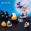 Wholesale Halloween Resin Crystal Ball Figurine - Pumpkin Rabbit Ghost Decorative Ornament for Home Decor Gift Resale