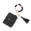 oly-f8e1052e7425d714d5a10616ecceb571 Wholesale Pastoral PU Tassel Card Holder Wallet with Wrist Strap Keychain Chic Gift Accessory