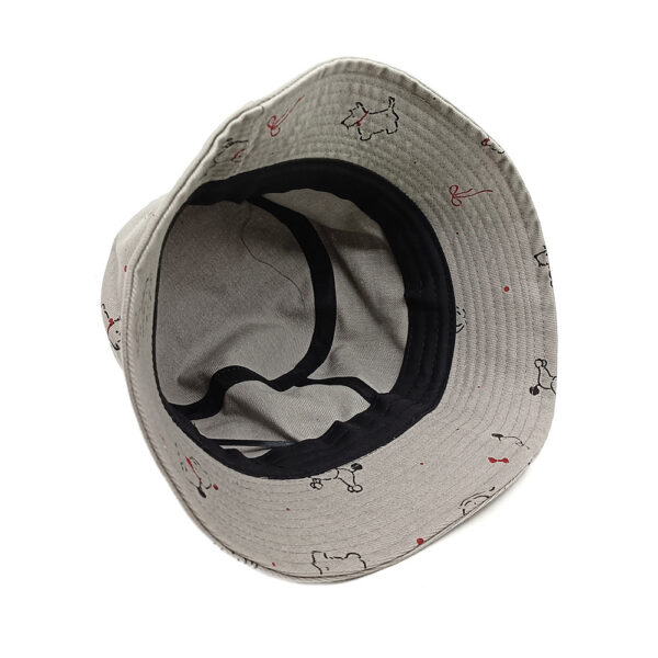 Wholesale Cute Dog Print Bucket Hat Sun Protection Dome Brim Resale Accessory