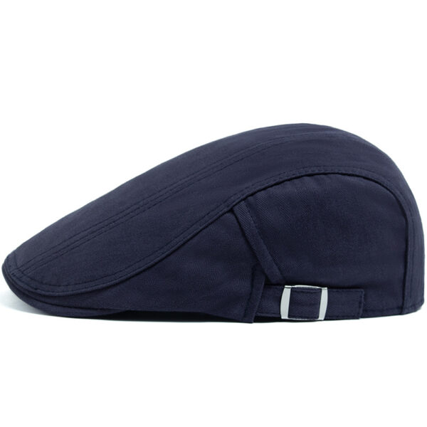 Wholesale Trendy Navy Blue Beret for Men Cotton Summer Hat with Retro Style Fashion Accessory for Resale