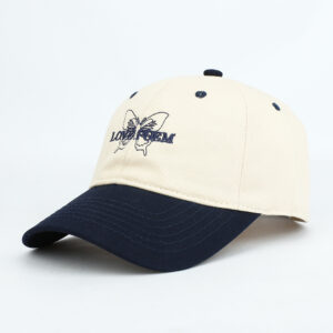 oly-f910f869a5b00b8ac931c3754e319c79 Wholesale Butterfly Embroidery Baseball Cap Trendy Unisex Casual Adjustable Hat for Daily Wear