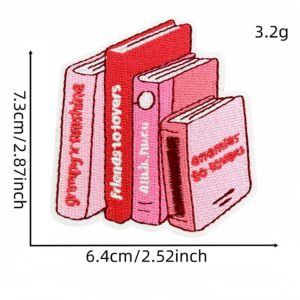 Pink book cloth sticker 5#