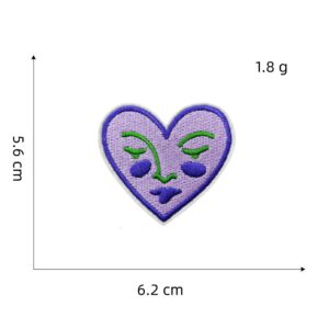 Purple series cloth stickers 10#
