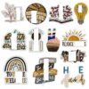 oly-f931c4ef56e857110e45fed4419b82db Wholesale Bohemian Style Inspirational Slogan Embroidered Patches Set of 12 Fashion Iron On Appliques for DIY Clothing Decor