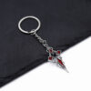 Wholesale Stylish Wine Red Gothic Cross Keychain Pendant Car Key Bag Charm