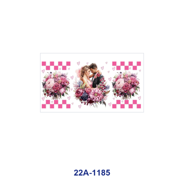 oly-f97f272669788eb9622b4da4d6dc810b Wholesale 5pcs Soft Blush Pink Vintage Valentines Wedding Diamond Ring Rose Couple Retro Car Butterfly Bow Bell Cake Book Checker Heart Mixed Decor Prints 16oz Cup UV DTF Wraps