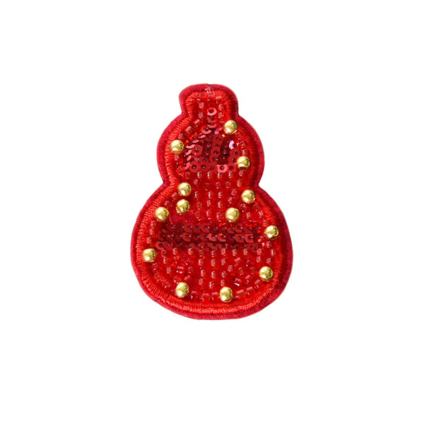 oly-f9933bba5c72971a4b505a1b69d31698 Wholesale Gourd-Shaped Crystal Bead Embroidered Applique - Chic Decorative Accent for Towels, Shoes, Bags - Boutique Resale Gift