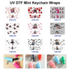 oly-f9bf3ba4d2d8b36680cee84a283b5c85 Wholesale 2/4/8pcs Retro Cartoon Character Print Mini Cup Keychain Sticker OLY Exclusive