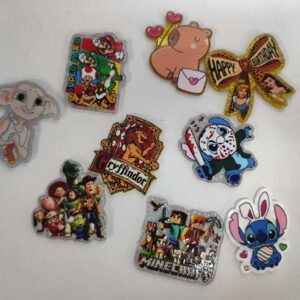 Wholesale 30pcs Cartoon elements Random Series Acrylic Flat Back Mbellishments Suitable for DIY Badge Reels Phone Holders