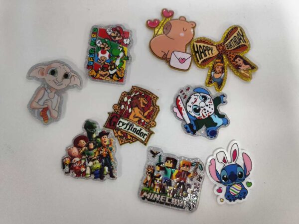 oly-f9cfbb1274ff031019c49134ead881c7 Wholesale 30pcs Cartoon elements Random Series Acrylic Flat Back Mbellishments Suitable for DIY Badge Reels Phone Holders