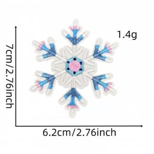 Snowflake cloth sticker 2#