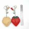 Wholesale Red Tassel Strawberry Bag Charm Korean Velvet Keychain Wedding Gift Boutique Resale