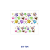 Wholesale 8pcs Multistyle Animal Floral Inspirational Text Traffic Element Decor Mini Cup Keychain Sticker OLY Exclusive