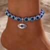 oly-fa0c81f03a7cfcafa7ea44ce24725911 Wholesale Blue Evil Eye Anklet Alloy Pendant Fashion Accessory Gift for Women