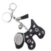 oly-fa12e8d4628b7253502fd73851cb2277 Wholesale Cute Dog Flannel Tassel Rhinestone Keychain Fashion Accessory Boutique Resale Gift