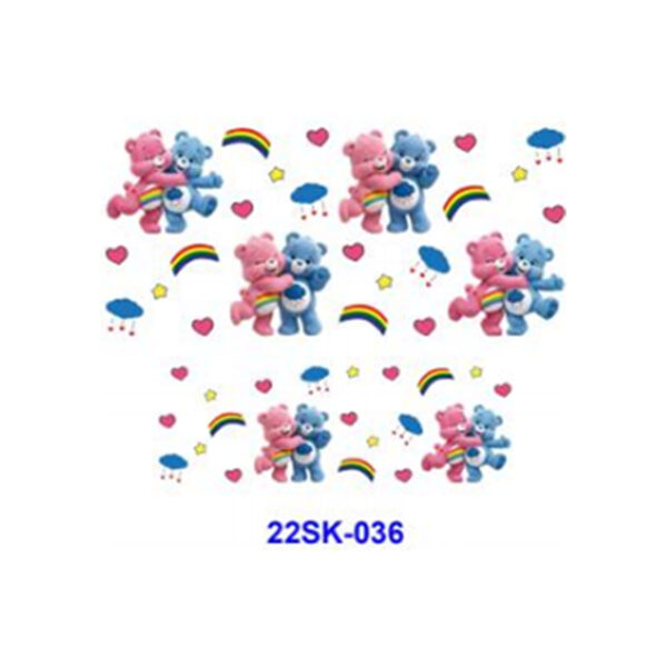 Wholesale 2/4/8pcs Colorful Bear Mini Keychain Sticker OLY Exclusive