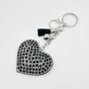 Wholesale Crystal Heart Keychain Bag Charm Zinc Alloy Boutique Resale Accessory