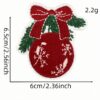 Wholesale Embroidery Thread Christmas Cloth Stickers Cartoon Cute Decorative Accent for Home Decor and Fashion Accessory