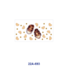 oly-fa500521e35d97b854eb22fe572da2da Wholesale 5pcs Luscious Sweet Cartoon Curly Hair Girl Donut Popcorn Watermelon Cupcake Strawberry Cream Dessert Heart Star Mixed Decor Prints 16oz Cup UV DTF Wraps