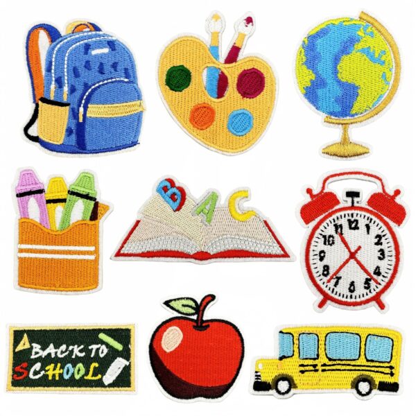 oly-fa61981ca88268ef43918b034fac3c6c Wholesale Trendy Embroidered Learning Patches Decorative Clothing Accessory for Kids Gift Boutique