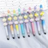 oly-fa79a0d92d57f81031d248f980905a45 Wholesale DIY Cream Beaded Pen Gradient Purple Magic Wand Touch Screen Trendy Fashion Accessory