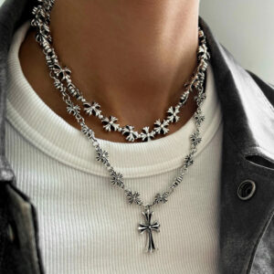 oly-fa7b3b8fa9b5ada1f244d565c89193dc Wholesale Trendy Cross Pendant Layering Necklace Zinc Alloy Fashion Jewelry Accessory