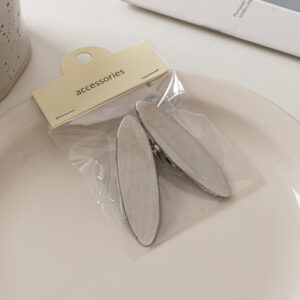 10# wide oval-solid-silver -6cm